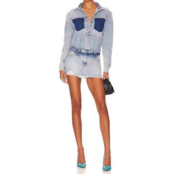 Ser.o.ya Denim Halter Dress Size Small main image 1